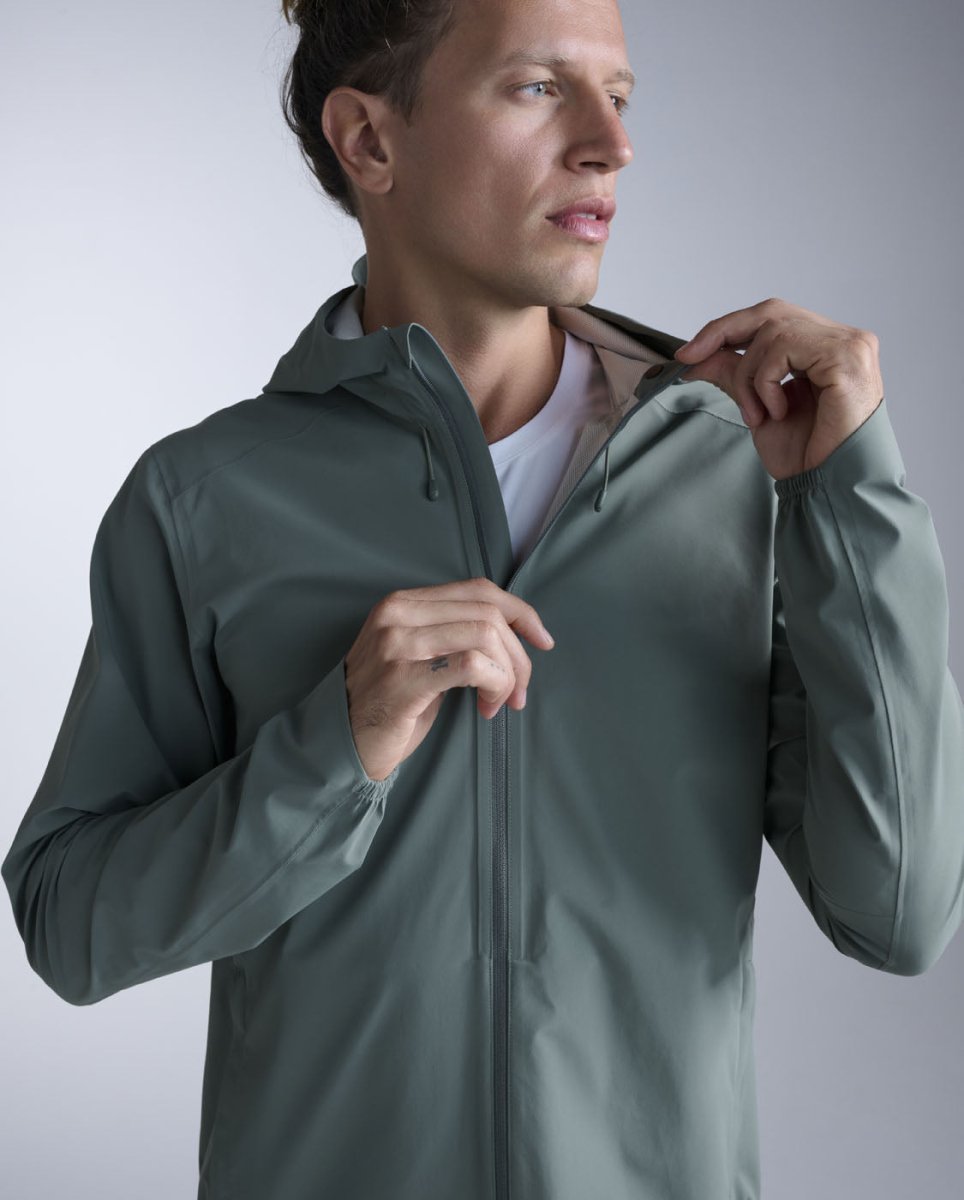 2XU - Ignition Shield Jacket Regenjacke Herren - olive leaf/black reflective - 2X-MR7545A-OLL/BRF-XS - Sportbrands24