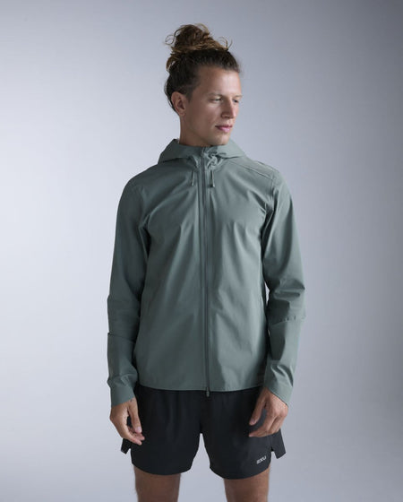 2XU - Ignition Shield Jacket Regenjacke Herren - olive leaf/black reflective - 2X-MR7545A-OLL/BRF-XS - Sportbrands24