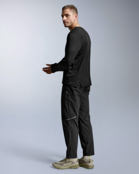 2XU - Aero Trail Long Sleeve Laufshirt Herren - black/black reflective - 2X-MR7671A-BLK/BRF-XS - Sportbrands24