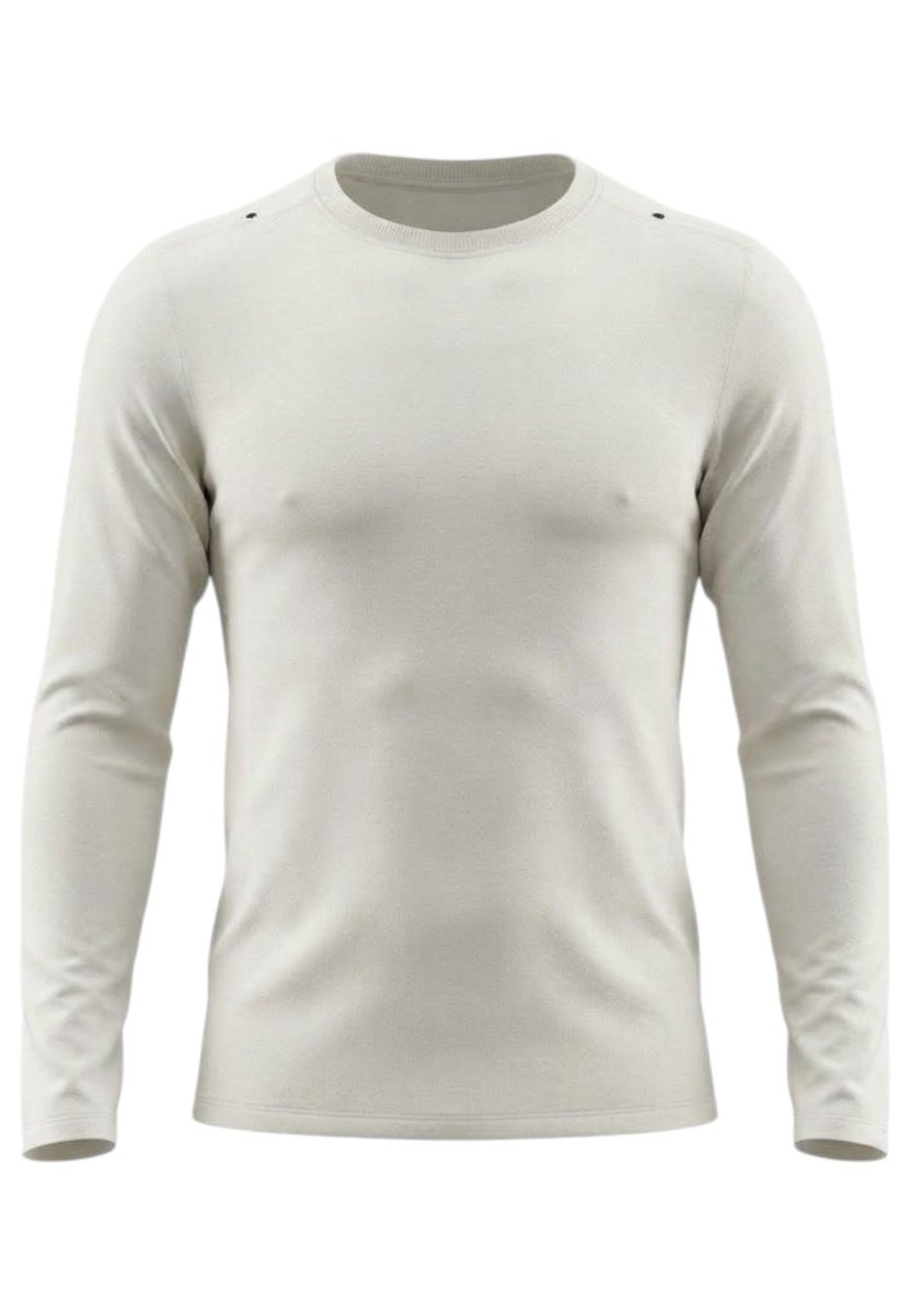 2XU - Aero Trail Long Sleeve Laufshirt Herren - chalk/black reflective - 2X-MR7671A-CHK/BRF-XS - Sportbrands24