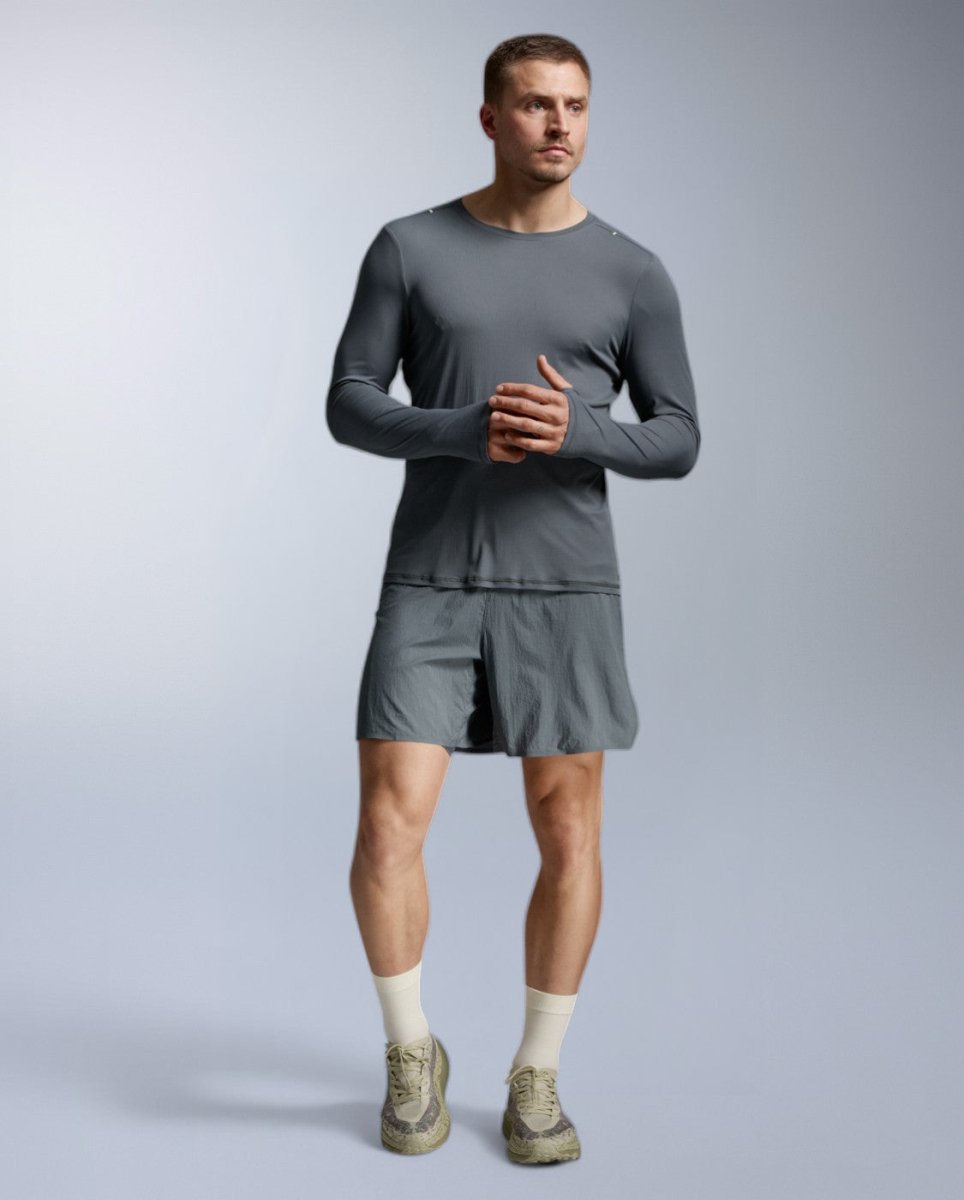 2XU - Aero Trail Long Sleeve Laufshirt Herren - turbulence/black reflective - 2X-MR7671A-TRB/BRF-XXL - Sportbrands24