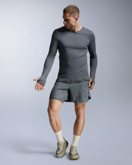 2XU - Aero Trail Long Sleeve Laufshirt Herren - turbulence/black reflective - 2X-MR7671A-TRB/BRF-XXL - Sportbrands24