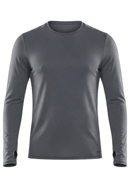 2XU - Aero Trail Long Sleeve Laufshirt Herren - turbulence/black reflective - 2X-MR7671A-TRB/BRF-XXL - Sportbrands24