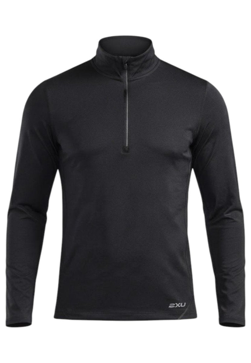2XU - Aero Trail 1/2 Zip Laufshirt Herren - black/silver reflective - 2X-MR7677A-BLK/SRF-XS - Sportbrands24