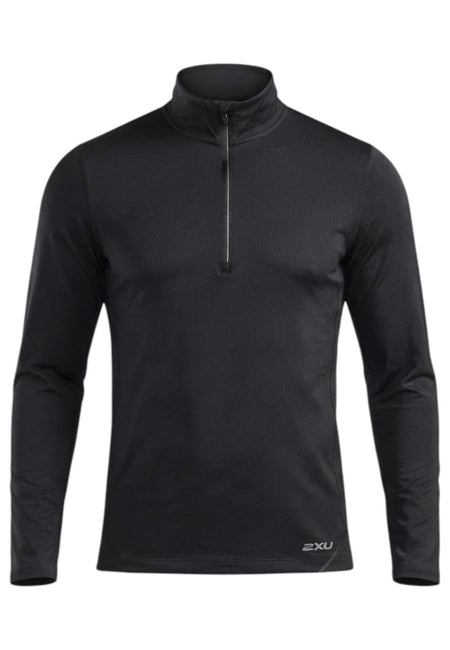 2XU - Aero Trail 1/2 Zip Laufshirt Herren - black/silver reflective - 2X-MR7677A-BLK/SRF-XS - Sportbrands24