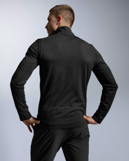 2XU - Aero Trail 1/2 Zip Laufshirt Herren - black/silver reflective - 2X-MR7677A-BLK/SRF-XS - Sportbrands24
