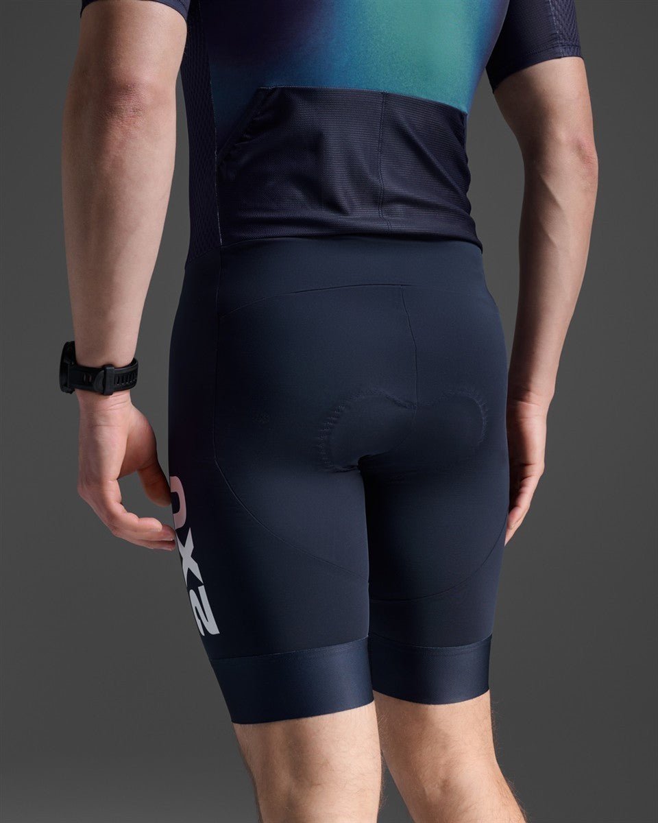2XU - Aero Hex Sleeved Trisuit Triathonanzug Herren - midnight/cool matcha - 2X - MT7394D - MDN/CLM - XS - Sportbrands24