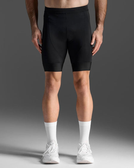 2XU - Aero Tri 9 Inch Short Triathlonshort Herren - black/white - 2X-MT7396B-BLK/WHT-XS - Sportbrands24