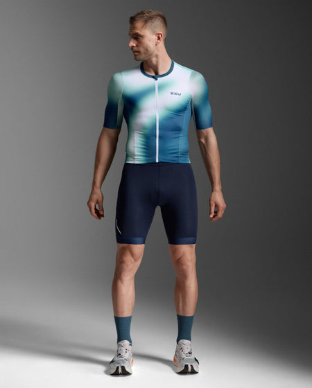 2XU - Core 8 Inch Tri Short Triathlonshort Herren - midnight/white - 2X-MT7400B-MDN/WHT-XS - Sportbrands24