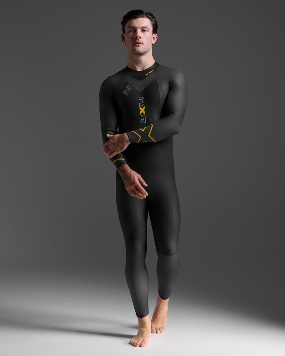 2XU - Propel P:1 Wetsuit Neoprenanzug Herren - black/ambition - 2X-MW4991C-BLK/ABN-XXXL - Sportbrands24