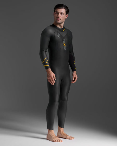 2XU - Propel P:1 Wetsuit Neoprenanzug Herren - black/ambition - 2X-MW4991C-BLK/ABN-MT - Sportbrands24