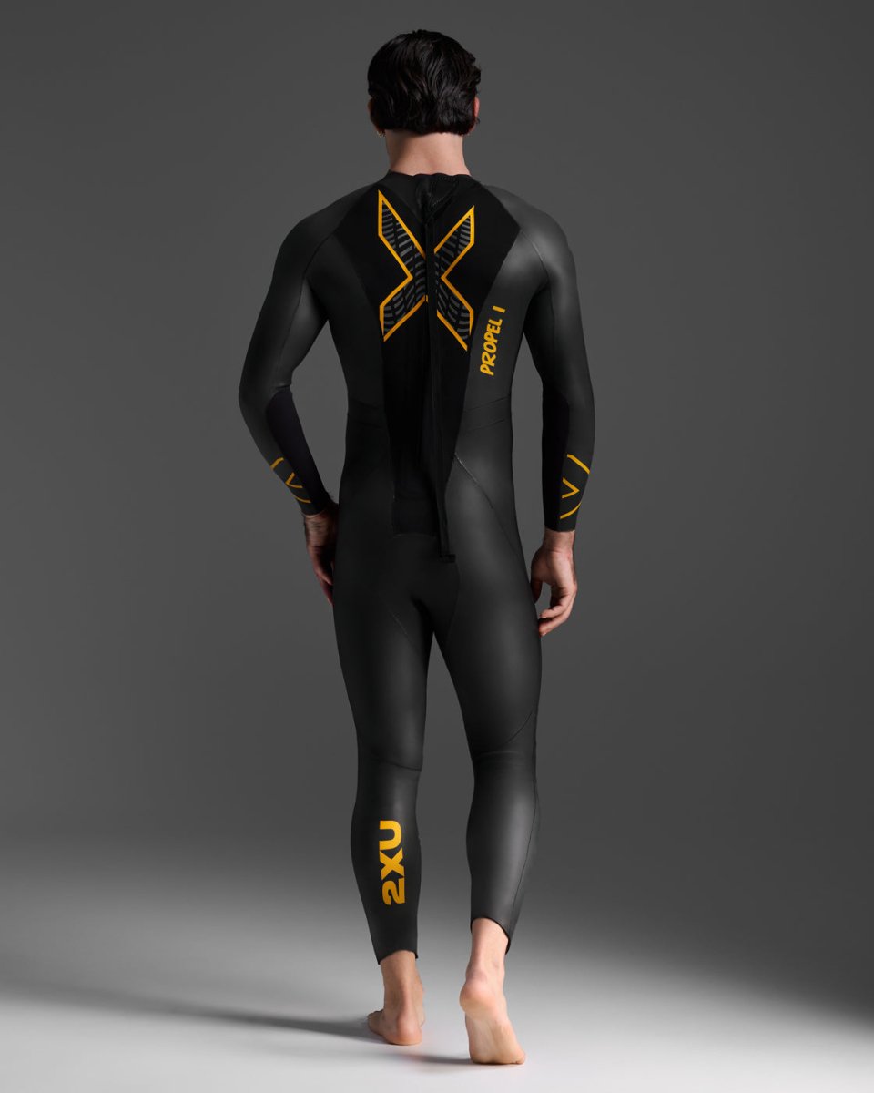 2XU - Propel P:1 Wetsuit Neoprenanzug Herren - black/ambition - 2X-MW4991C-BLK/ABN-MT - Sportbrands24
