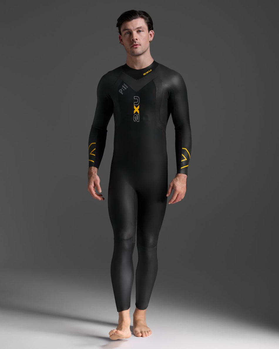 2XU - Propel P:1 Wetsuit Neoprenanzug Herren - black/ambition - 2X-MW4991C-BLK/ABN-MT - Sportbrands24