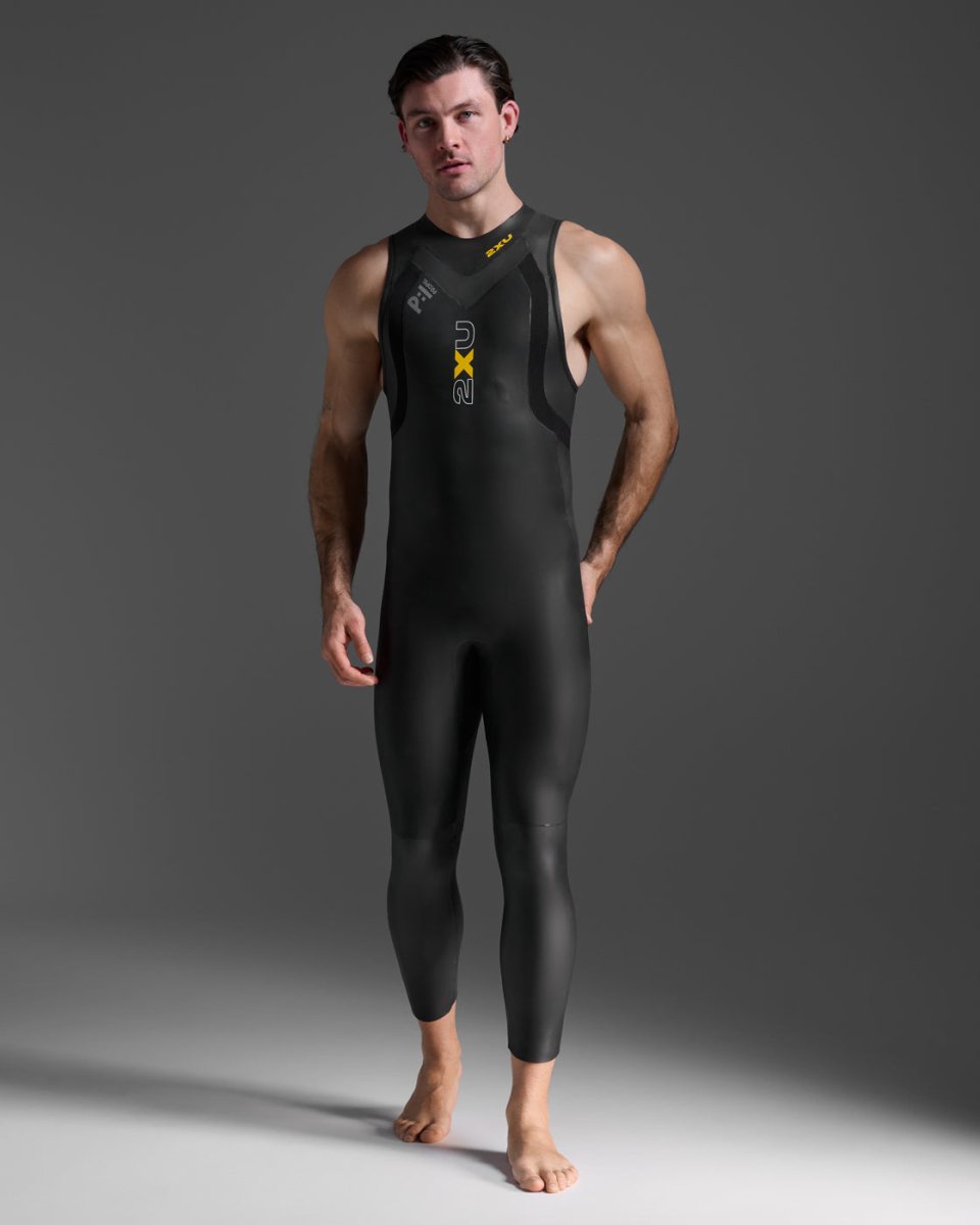2XU - Propel P:1 Sleeveless Neoprenanzug Herren - black/ambition - 2X-MW4992C-BLK/ABN-MT - Sportbrands24