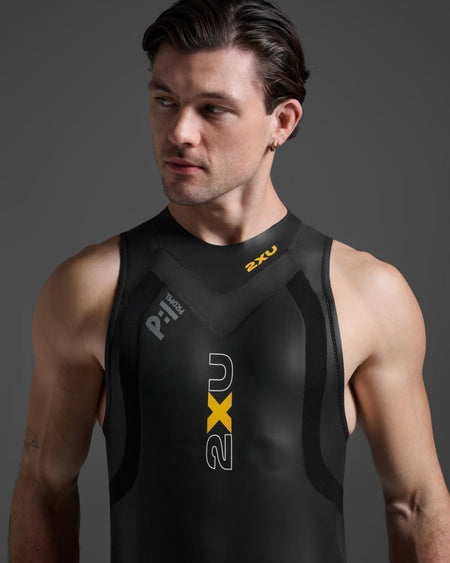 2XU - Propel P:1 Sleeveless Neoprenanzug Herren - black/ambition - 2X-MW4992C-BLK/ABN-MT - Sportbrands24