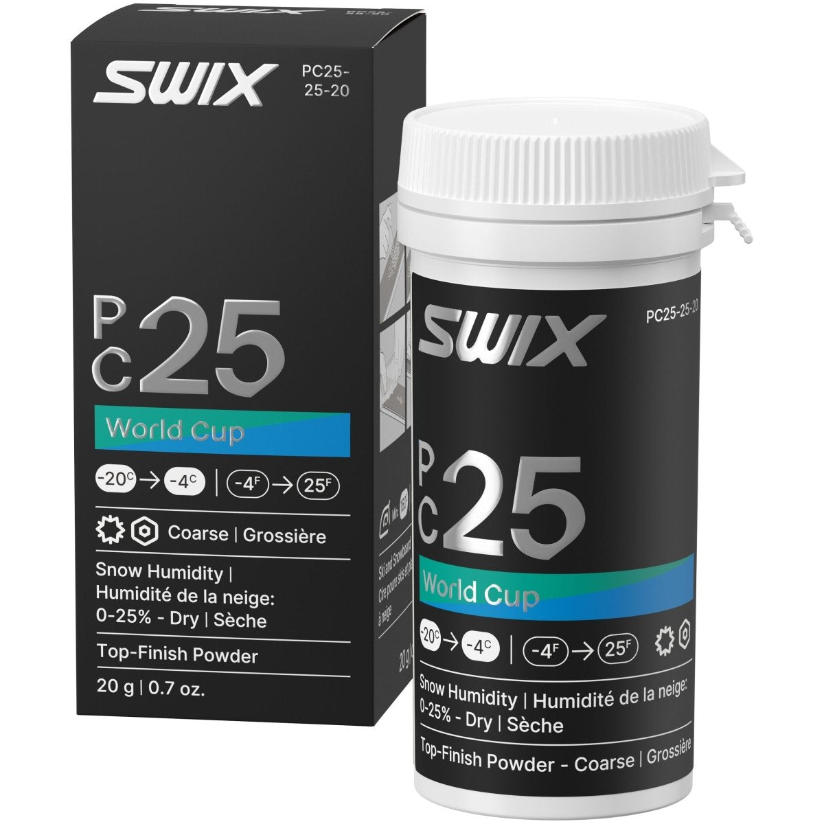 Swix - PC25 WC Powder Coarse Dry Gleitwachs - PC25 WC Powder Coarse Dry 25g - SX-PC25-25-20 - Sportbrands24
