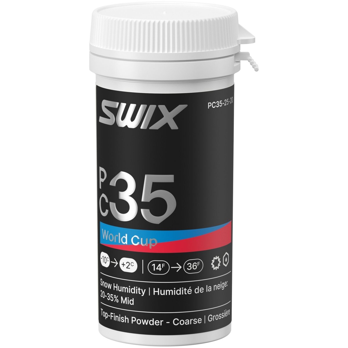 Swix - LFC100 WC Liquid Fine/Coarse Wet, 50ml Gleitwachs - PC35 WC Powder Coarse Mid 25g - SX-PC35-25-20 - Sportbrands24