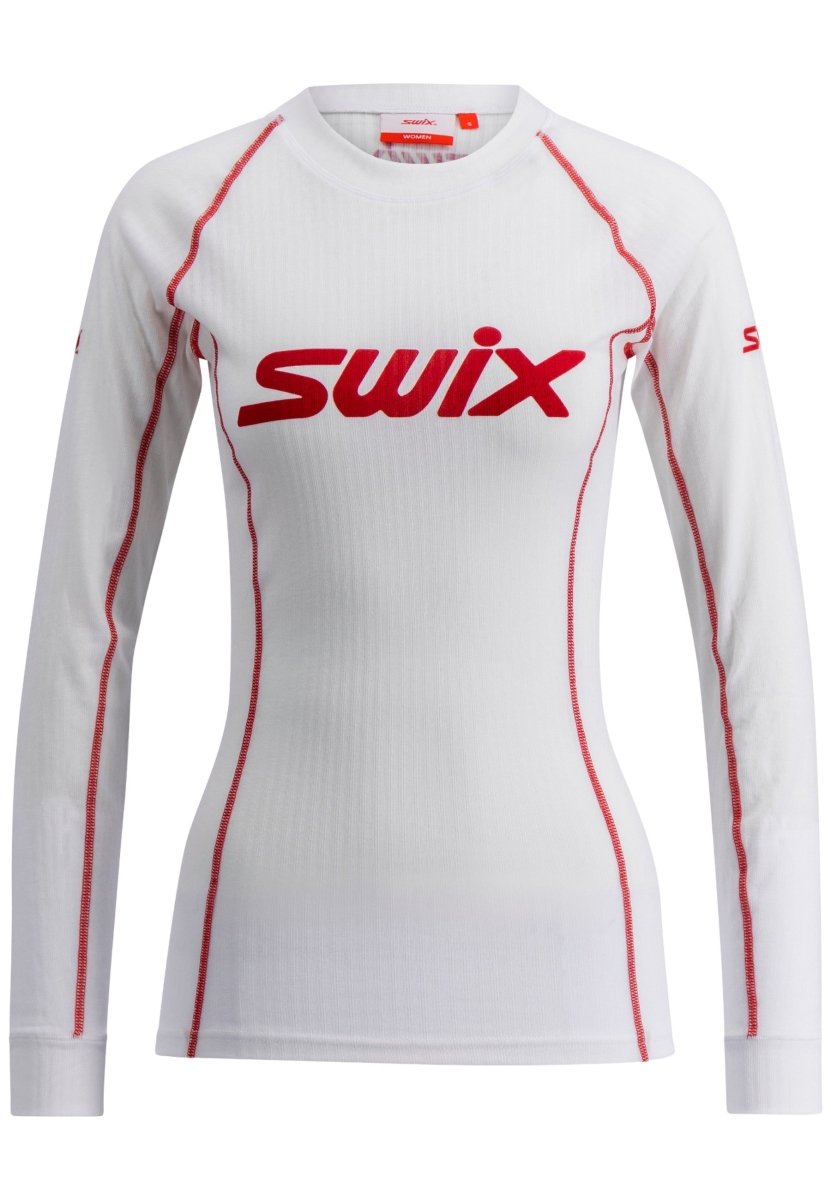 Swix - RaceX Classic Long Sleeve W Funktionsunterhemd Damen - bright white/swix red - SX-10110-23-00036-XS - Sportbrands24