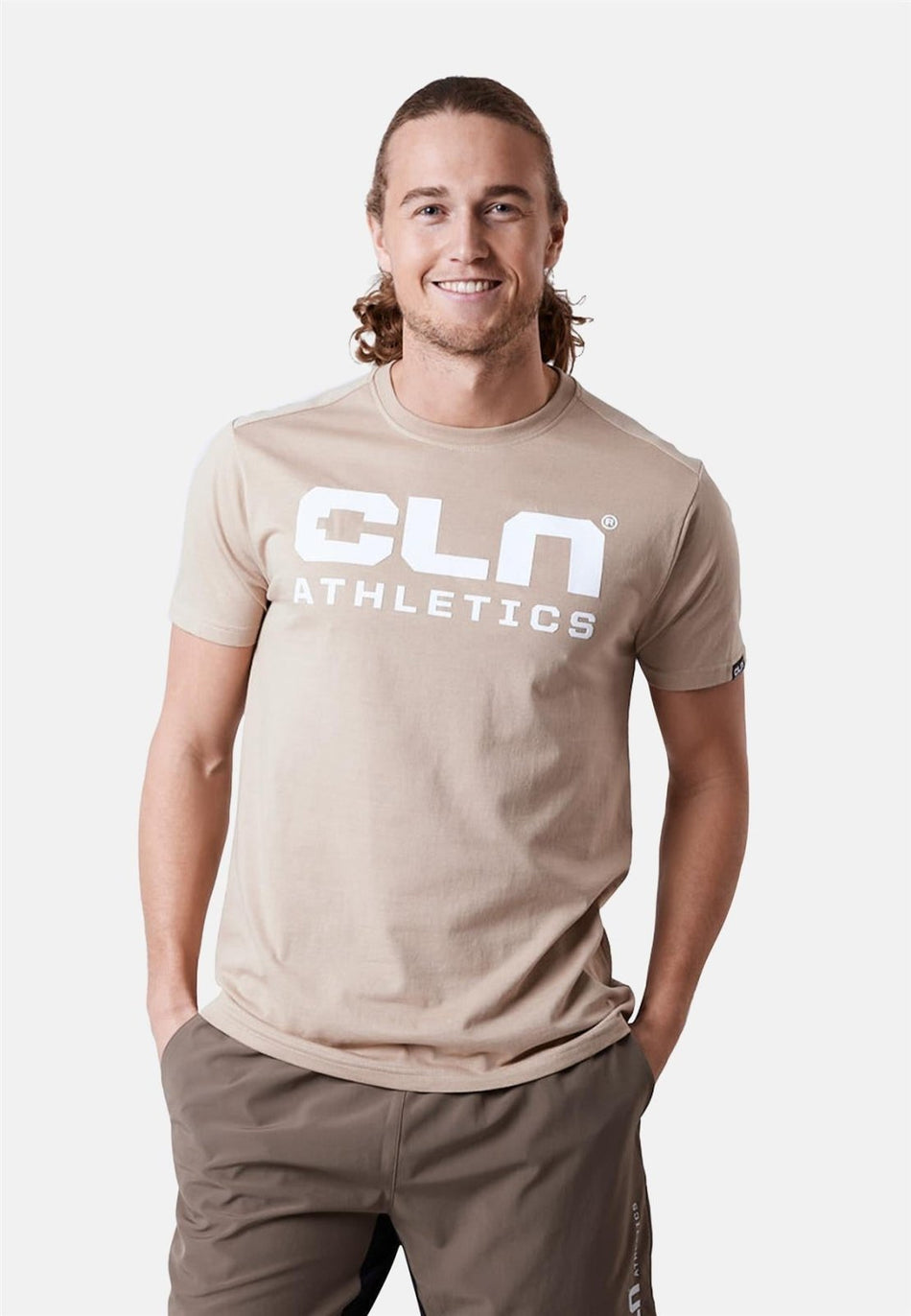 CLN Athletics - Promo T-Shirt Herren - beige - CLN - 2142 - 49 - S - Sportbrands24