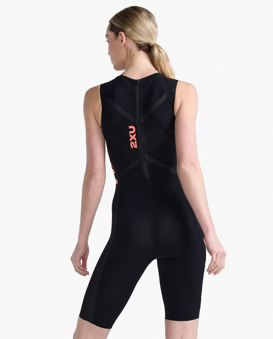 2XU - Propel Swimskin Triathlonanzug Damen - black/hyper coral - 2X - WT6659D - BLK/HYC - XXS - Sportbrands24