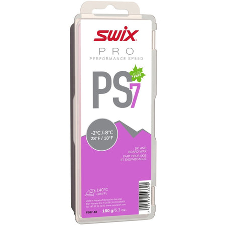 Swix - PS7 Violet, - 2°C/ - 8°C Gleitwachs - PS7 Violet - 2°C/ - 8°C, 180g - SX-PS07-18 - Sportbrands24