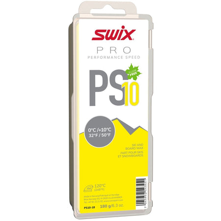 Swix - PS5 Turquoise, - 10°C/ - 18°C Gleitwachs - PS10 Yellow 0°C/+10°C, 180g - SX-PS10-18 - Sportbrands24