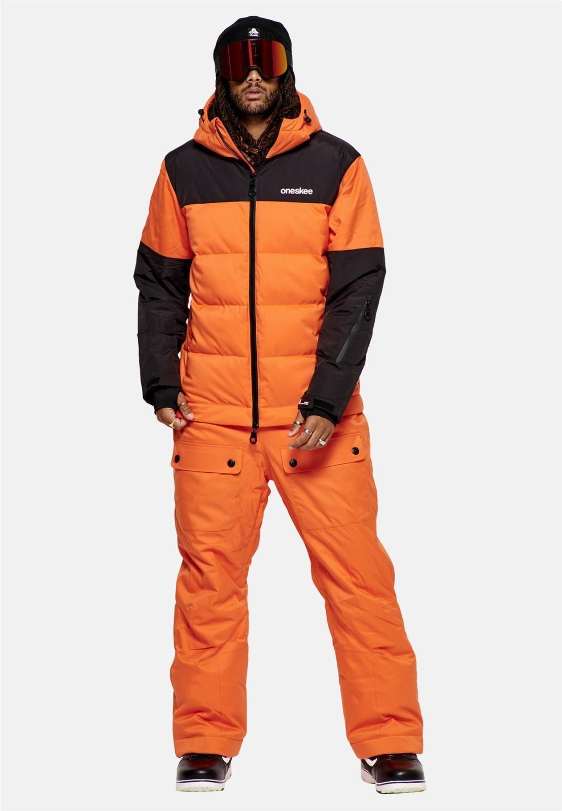 Oneskee - PUFFER Overall Herren - flame orange - OS - M23 - PUFFER - FLAME - S - Sportbrands24