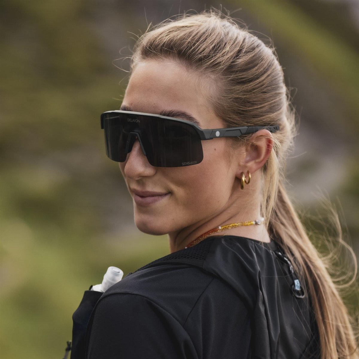 Delayon Eyewear - Pulse Sportbrille - Matte Black - Black VLT 15 - DL-C3-24-31110 - Sportbrands24