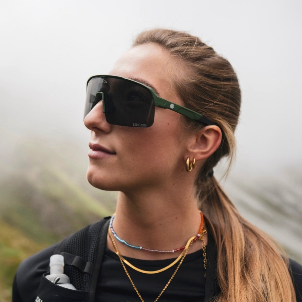 Delayon Eyewear - Pulse Sportbrille - Dark Olive - Black VLT 15 - DL-C3-24-31410 - Sportbrands24