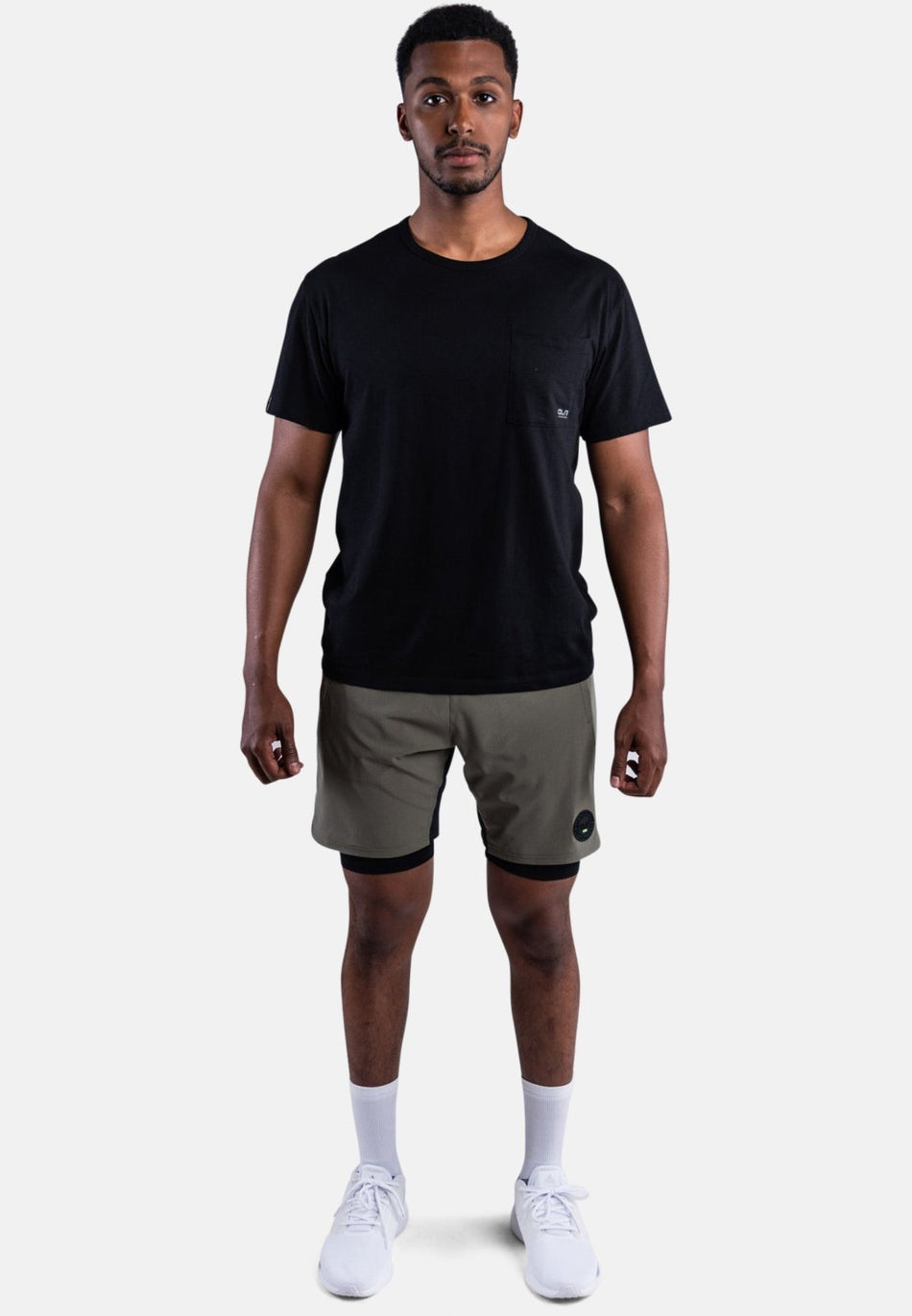 CLN Athletics - Rep 2 in 1 Short Herren - dusty olive - CLN - 2160 - 82 - S - Sportbrands24