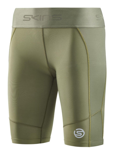 Skins - S3 Half tights Kompressionshose Damen - khaki - SK - ST40300020573XS - Sportbrands24