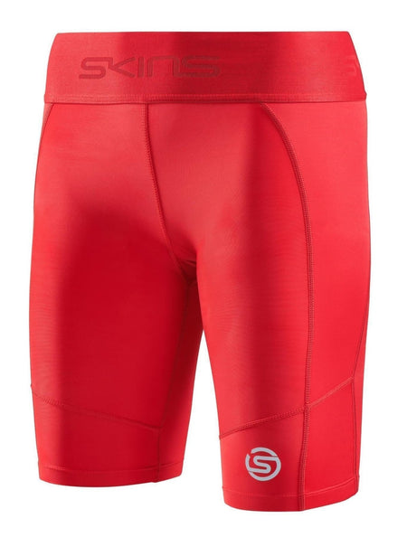 Skins - S3 Half tights Kompressionshose Damen - red - SK - ST40300029014XS - Sportbrands24