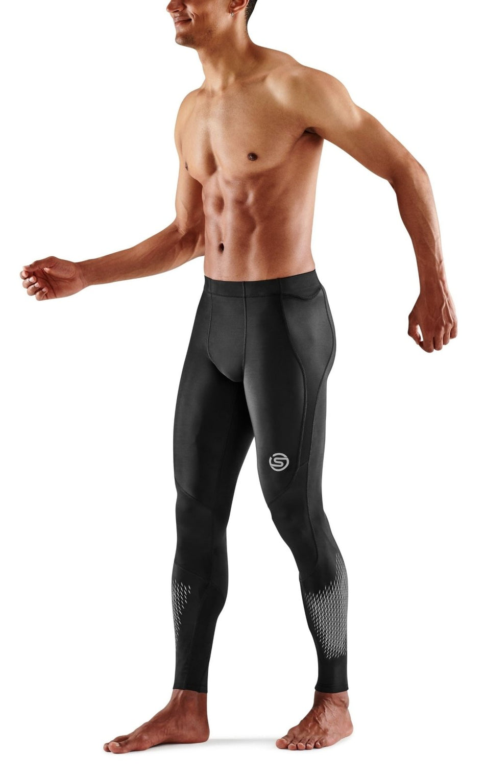 Skins - S3 Long Tights 400 Kompressionshose Herren - black/stars - SK - ST00300290064S - Sportbrands24