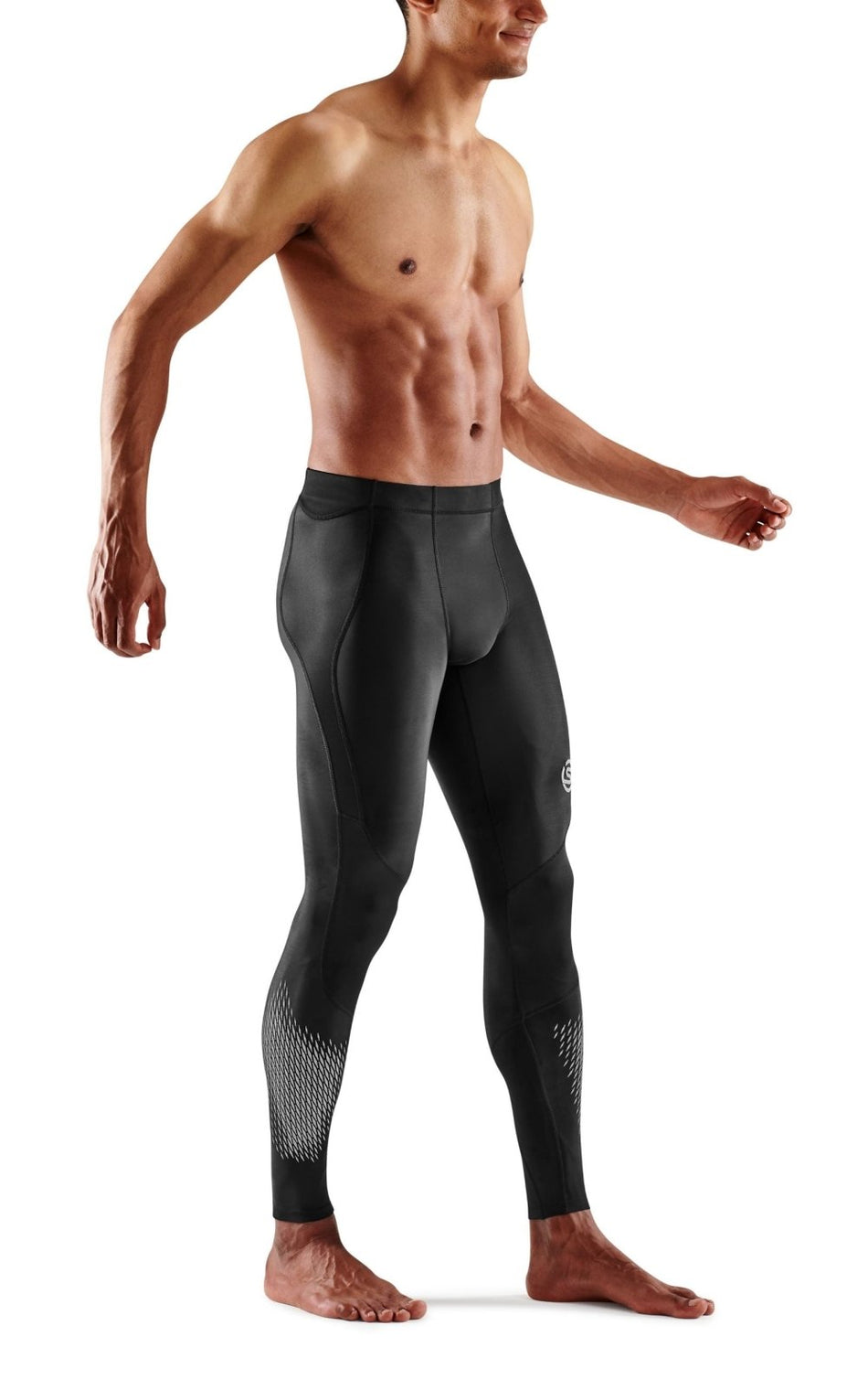 Skins - S3 Long Tights 400 Kompressionshose Herren - black/stars - SK - ST00300290064S - Sportbrands24