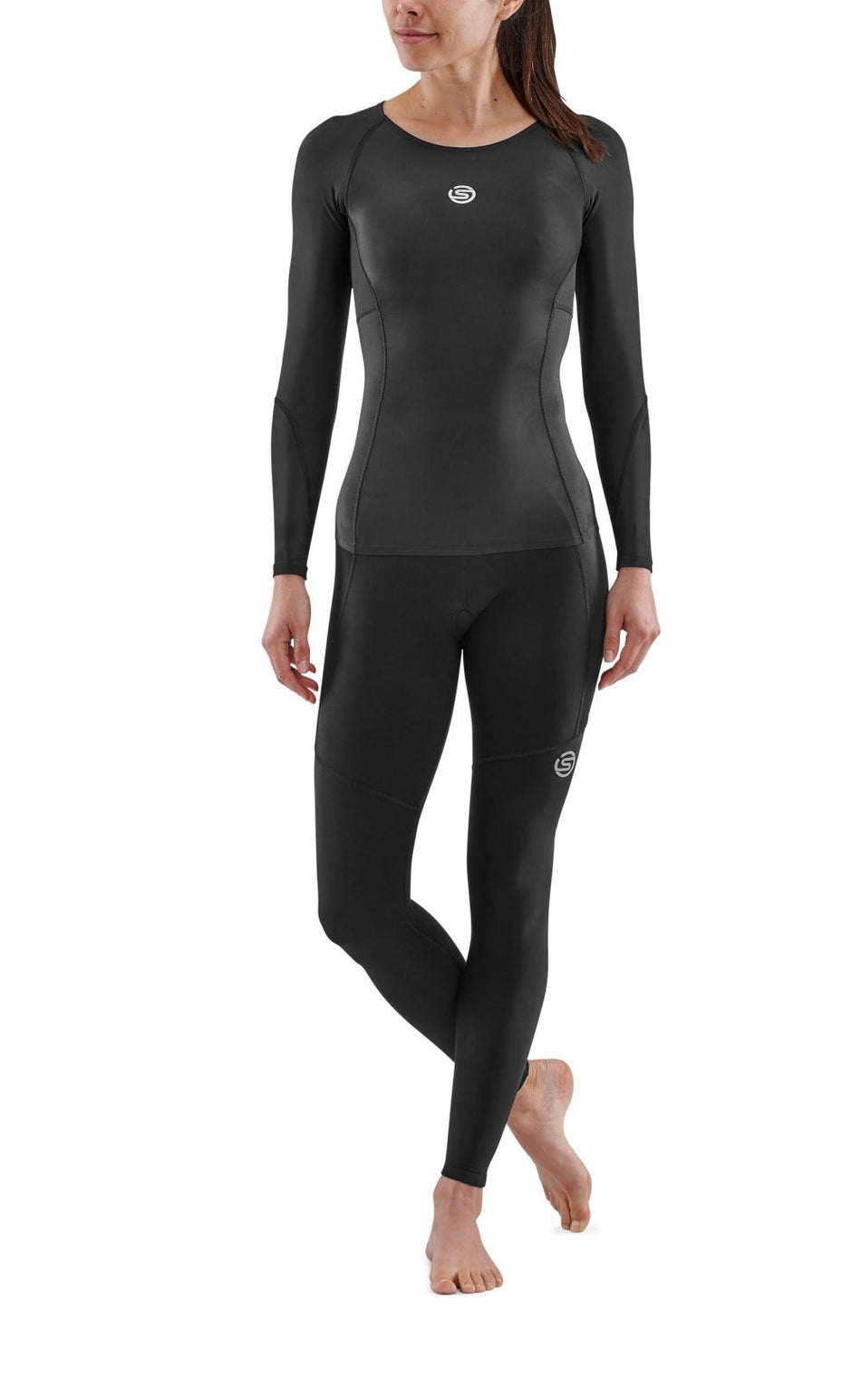 Skins - S3 Longsleeve Kompressionsshirt Damen - black - SK - ST40300059001XS - Sportbrands24