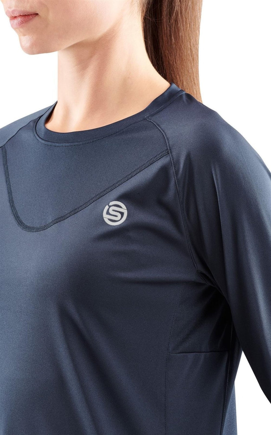 Skins - S3 Longsleeve Shirt Damen - navy blue - SK - ST40754569010XS - Sportbrands24