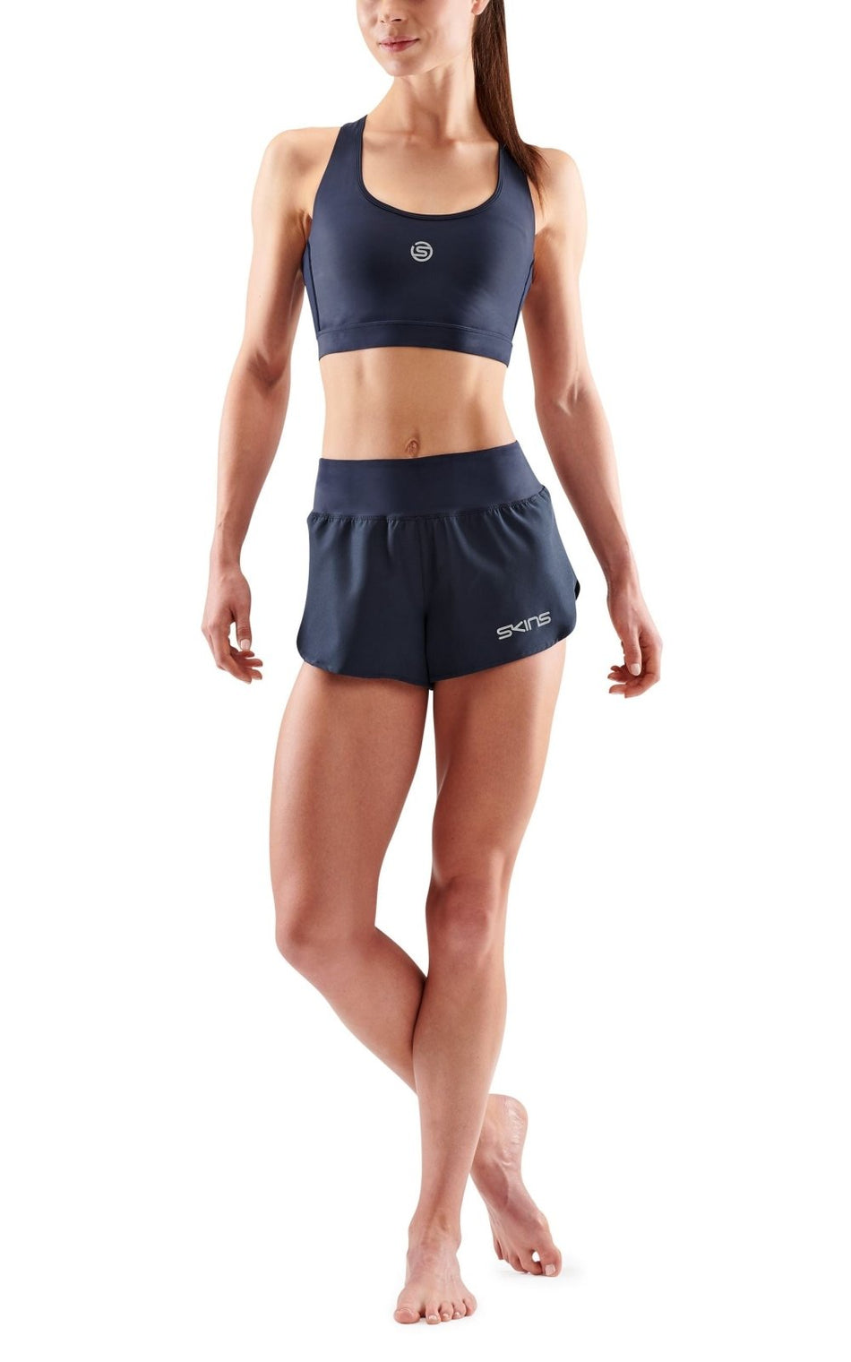 Skins - S3 Run Shorts Laufshort Damen - navy blue - SK - ST40750099010S - Sportbrands24