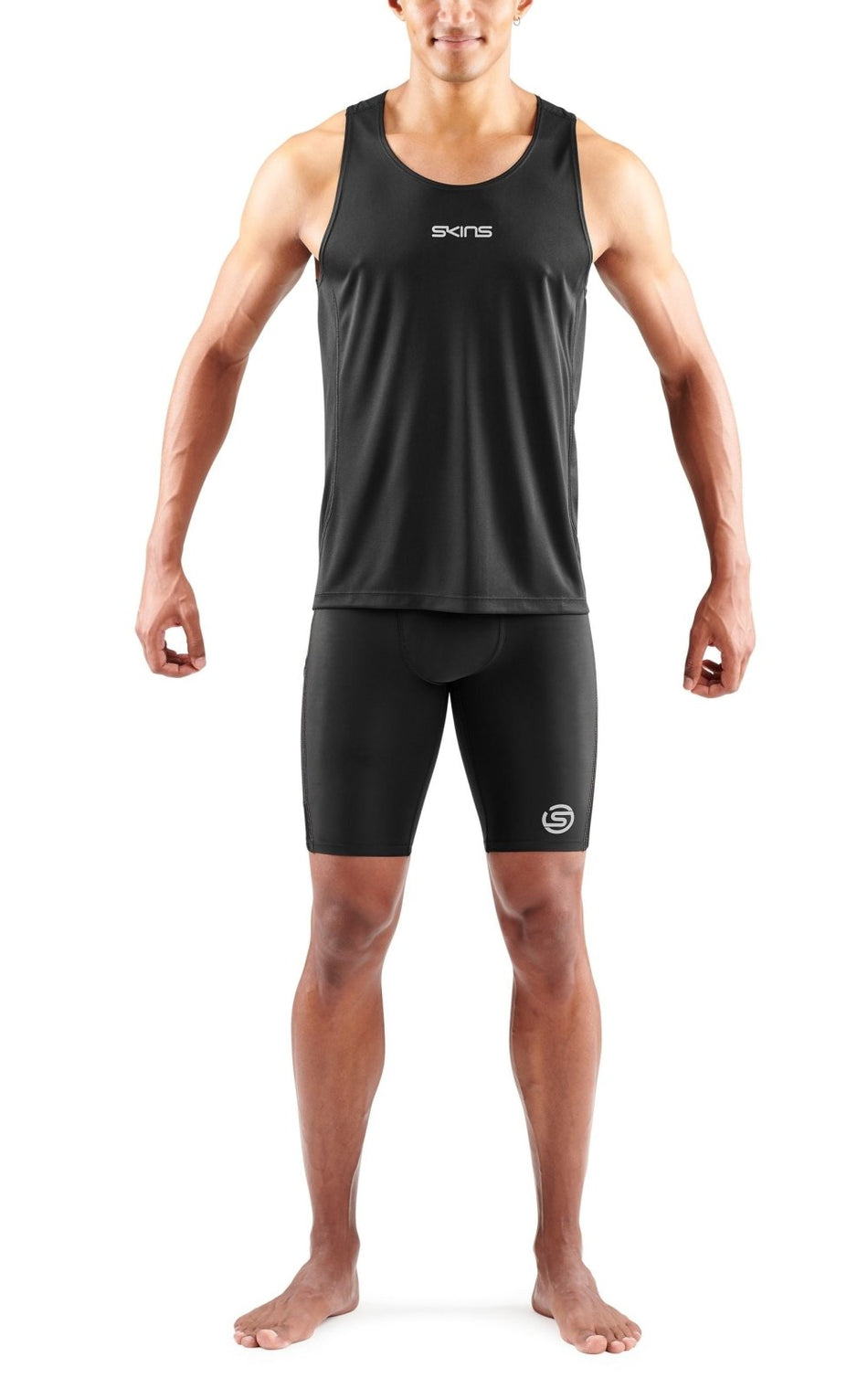 Skins - S3 Running Singlet Shirt Herren - black - SK - ST01500579001S - Sportbrands24