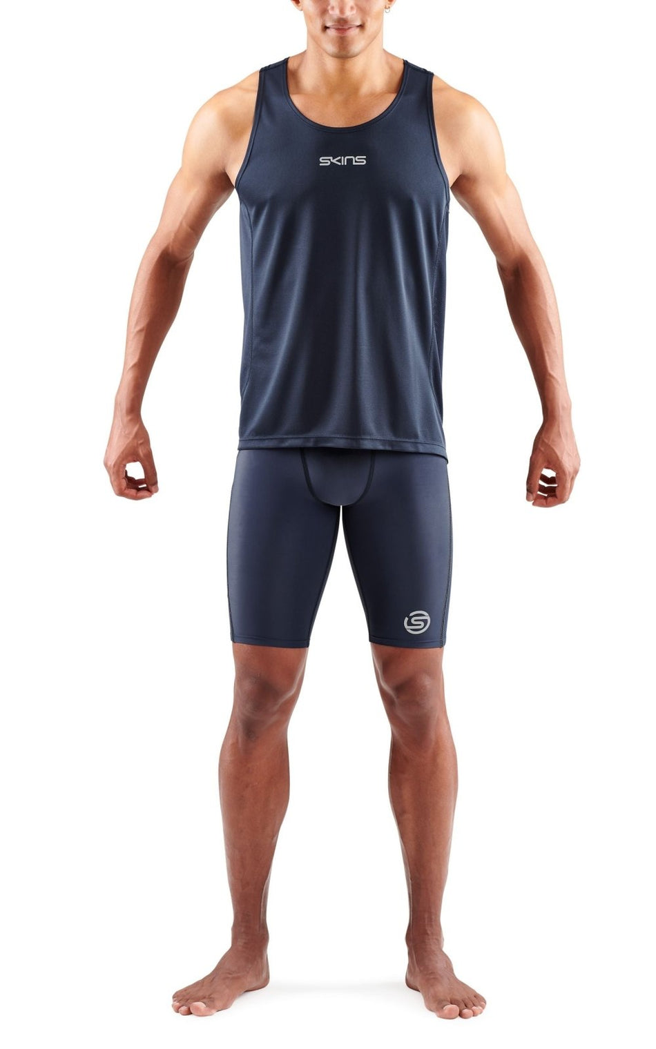 Skins - S3 Running Singlet Shirt Herren - navy blue - SK - ST01500579010S - Sportbrands24