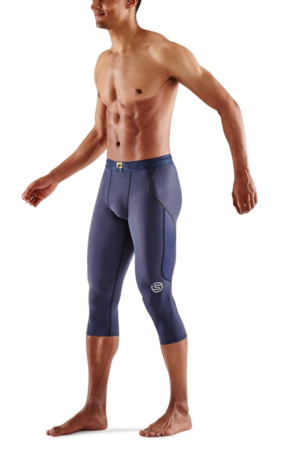 Skins - S3 Thermal 3/4 Tight Kompressionshose Herren - navy blue - SK - ST00300209010S - Sportbrands24