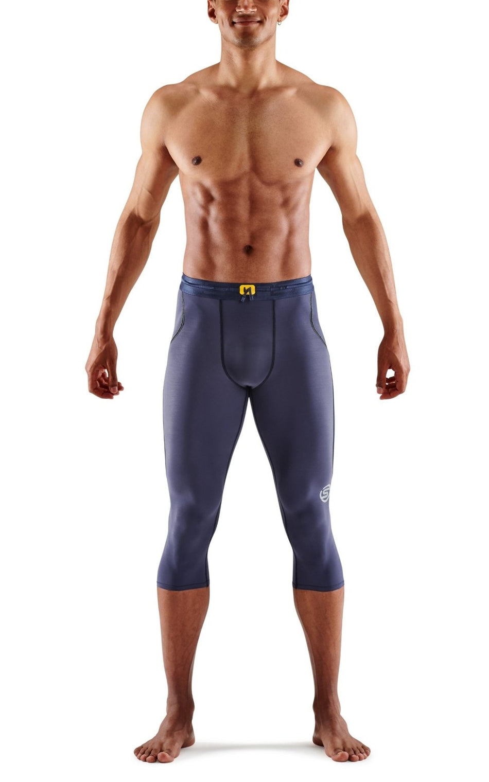 Skins - S3 Thermal 3/4 Tight Kompressionshose Herren - navy blue - SK - ST00300209010S - Sportbrands24