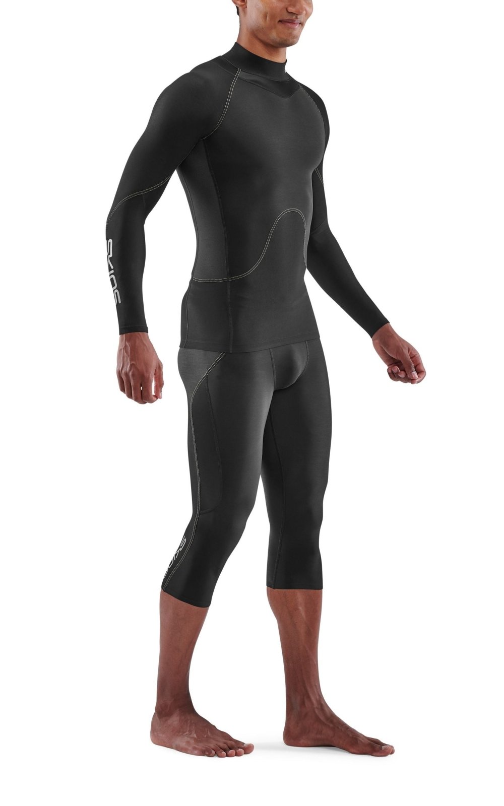 Skins - S3 Thermal Longsleeve Kompressionsshirt Herren - black - SK - ST00300669001S - Sportbrands24