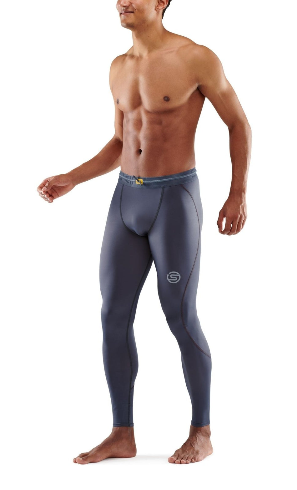 Skins - S3 T&R Long Tight Kompressionshose Herren - charcoal - SK - ST00300399118S - Sportbrands24