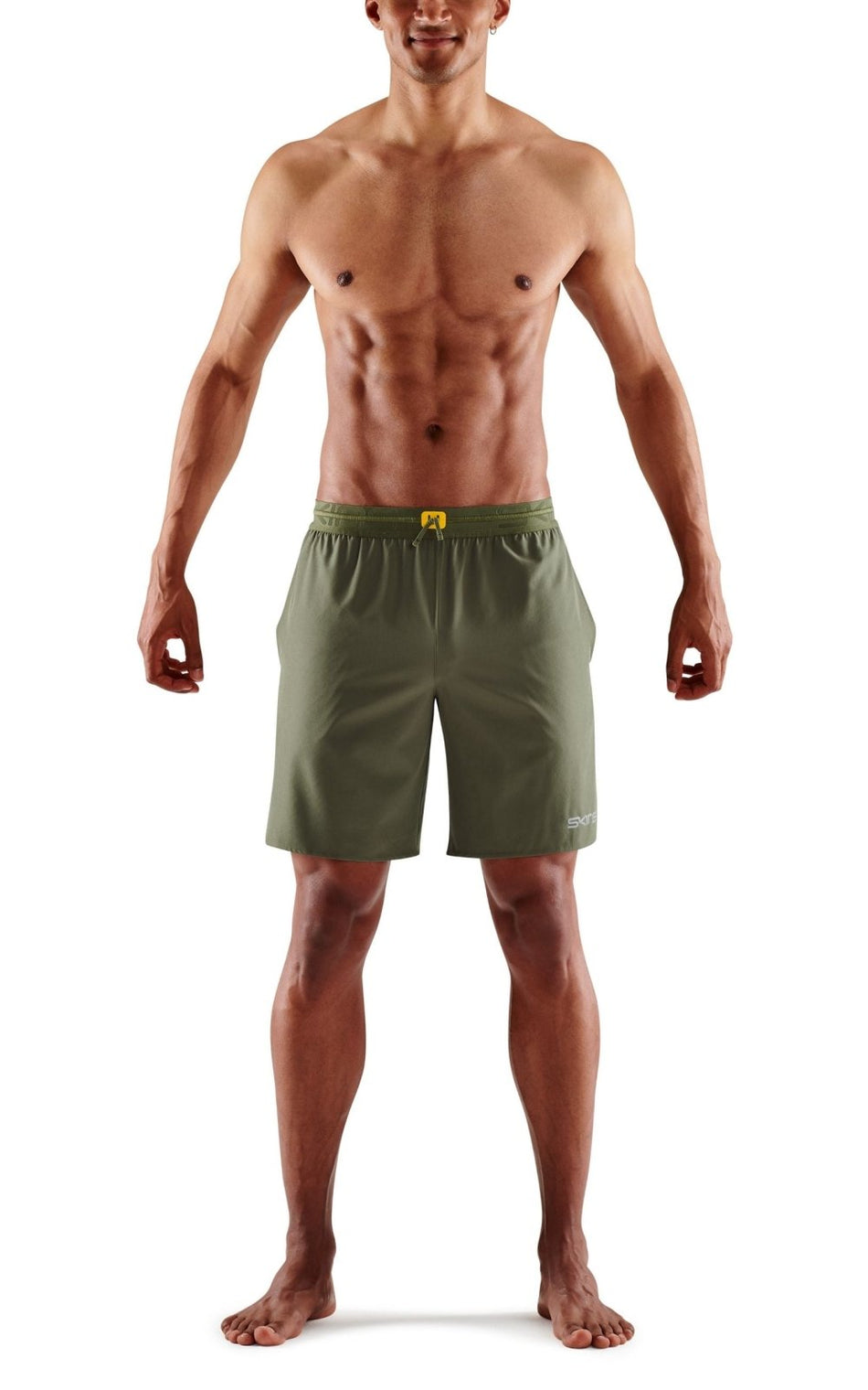 Skins - S3 X - Fit Shorts Fitnessshort Herren - khaki - SK - ST01500710573S - Sportbrands24