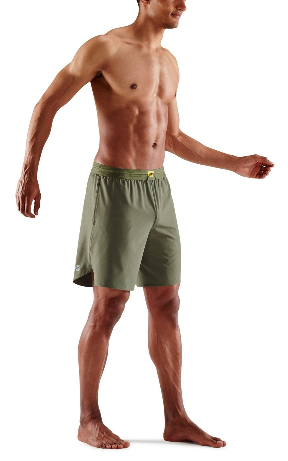 Skins - S3 X - Fit Shorts Fitnessshort Herren - khaki - SK - ST01500710573S - Sportbrands24