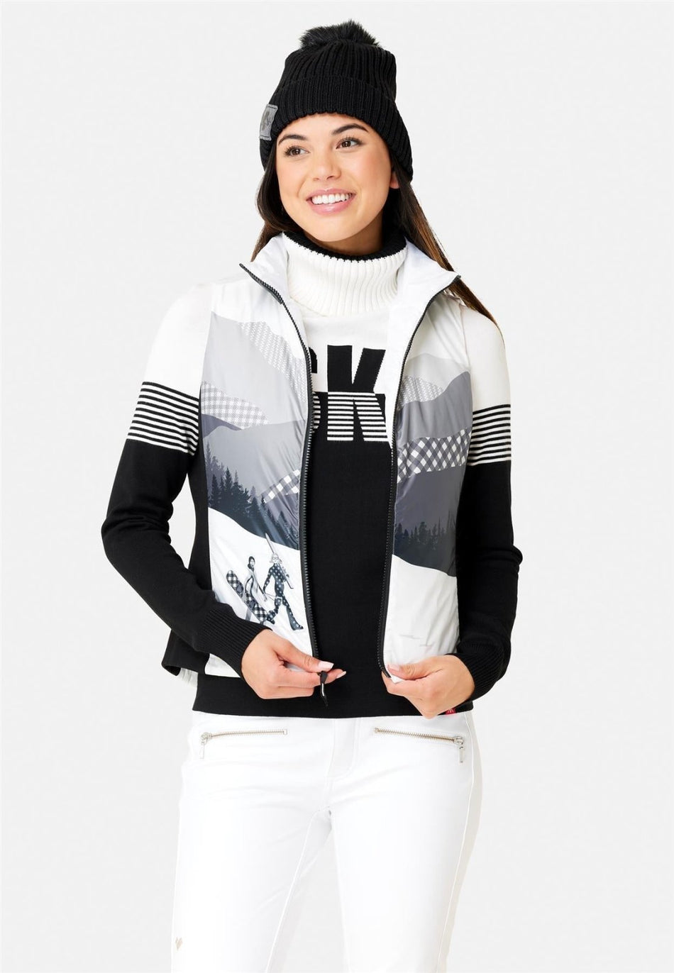 Krimson Klover - Sela Vest Steppweste Damen - snow - KK - F23141 - 101 - XS - Sportbrands24