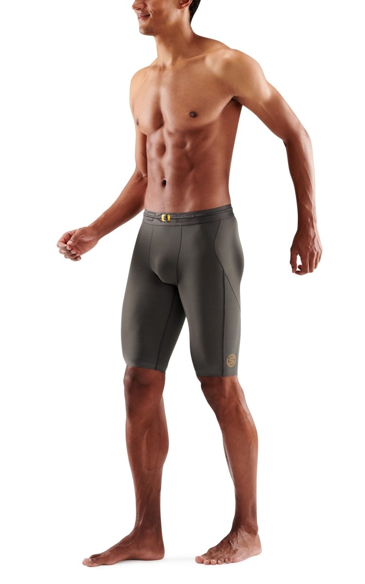 Skins - S5 Half tights Kompressionshose Herren - charcoal - SK-SF00500029118S - Sportbrands24