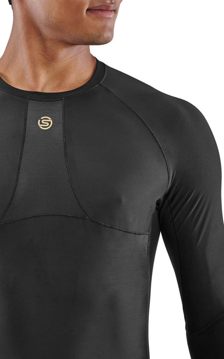 Skins - S5 Longsleeve Kompressionsshirt Herren - black - SK-SF00500059001S - Sportbrands24