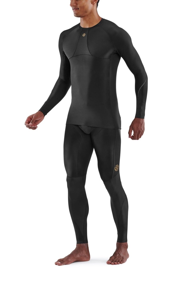 Skins - S5 Longsleeve Kompressionsshirt Herren - black - SK-SF00500059001S - Sportbrands24