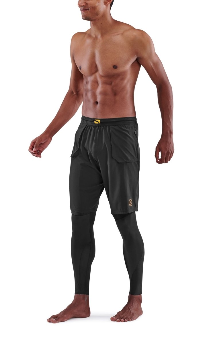 Skins - S5 Superpose Laufshorts Herren - black - SK-SF00500399001S - Sportbrands24